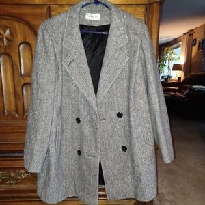 Grey wool coat